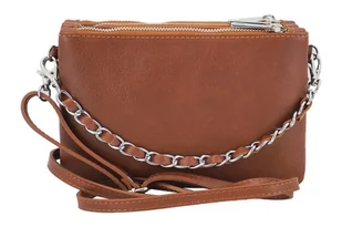 Modna włoska listonoszka skórzana - Barberini's - Granatowa - Torebki damskie - miniaturka - grafika 18