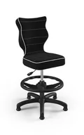 Fotele i krzesła biurowe - Entelo Good Chair Ergonomiczne krzesło Petit JS01, 4 HC+F, czarne AB-A-4-B-A-JS01-B - miniaturka - grafika 1