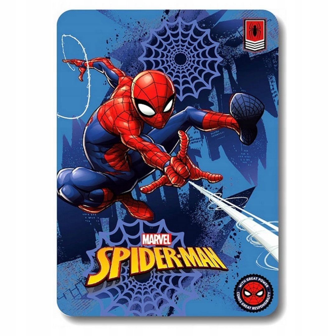 Spider-Man Koc Polarowy 100x140 cm Marvel Miękki Ciepły Dla Dzieci