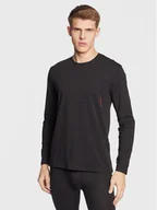Koszulki męskie - Hugo Longsleeve 50485298 Czarny Regular Fit - miniaturka - grafika 1