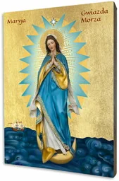 Najświętsza Maria Panna Gwiazda Morza - Stella Maris - Ikony i obrazy sakralne - miniaturka - grafika 1