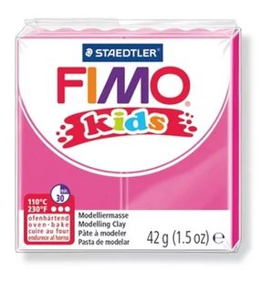 Staedtler Masa termoutwardzalna FIMO Kids 42g fuksja AA022STD - Akcesoria rzeźbiarskie - miniaturka - grafika 1