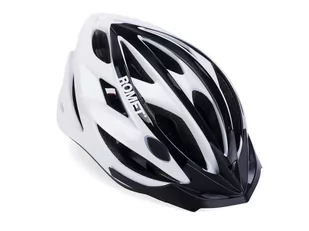 Kask Rowerowy Romet 103 Czarno Szary Z Daszkiem M (55-58) - Kaski rowerowe - miniaturka - grafika 1