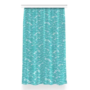 Zasłona klasyczna z grafiką do pokoju 150x260 Fale, Fabricsy - Zasłony Zasłona klasyczna z grafiką do pokoju 150x260 Fale, Fabricsy - Zasłony - miniaturka - grafika 1