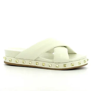 Klapki damskie beżowe CARINII - Carinii - Klapki i japonki damskie - miniaturka - grafika 1