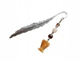 Zakładki do książek - ZAKŁADKA DO KSIĄŻKI ANIOŁ ANIOŁEK JADEIT KAMIEŃ - miniaturka - grafika 1