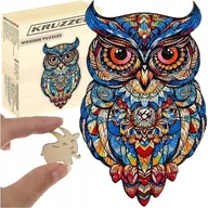 Puzzle - Gra Sowa Drewniane Puzzle Edukacyjna Układanka Klocki dla Dzieci i Dorosłych - miniaturka - grafika 1