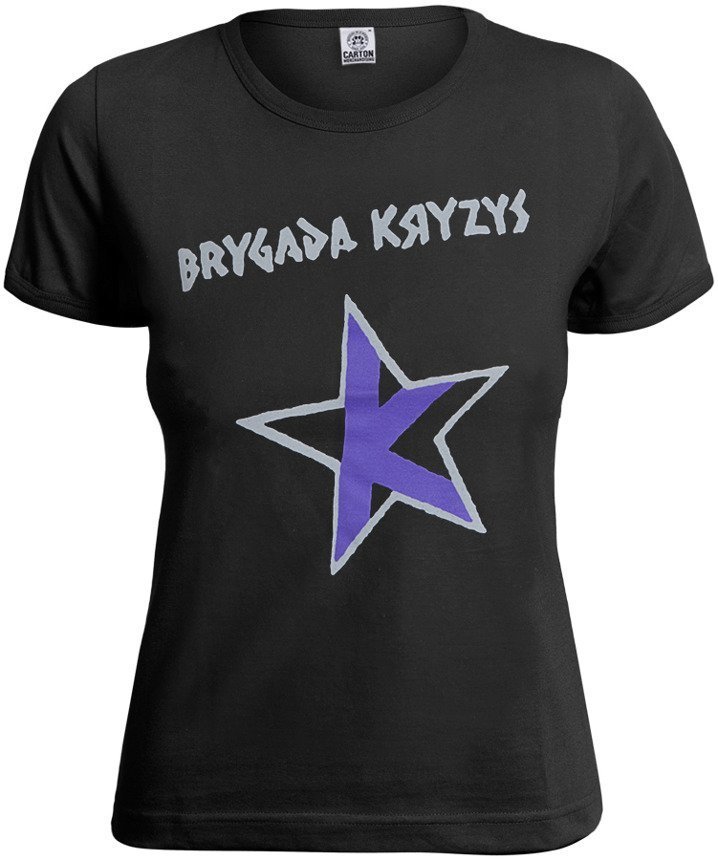 bluzka damska BRYGADA KRYZYS - GWIAZDA szaro-fioletowa-S