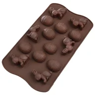 Formy do ciast - Orion Forma silikonowa wielkanocna ZAJĄCZKI / JAJKA 123255-B - miniaturka - grafika 1