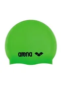 Pływanie - Czepek Pływacki dziecięcy Arena Classic Lime,Black - miniaturka - grafika 1