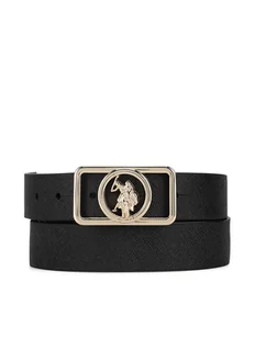 U.S. Polo Assn. Pasek Damski AIUXT2472WVP Czarny - Paski - miniaturka - grafika 1