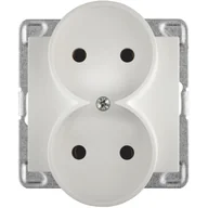 Gniazdka elektryczne - Gniazdo pdwójne b/u GP-2D/m bez ramki SIGMA (biały) - miniaturka - grafika 1
