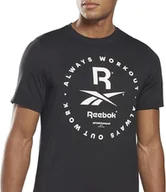 Koszulki męskie - Koszulka T-shirt sportowa krótki rękaw męska czarna roz.S - miniaturka - grafika 1