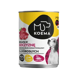 Koema Bogata w dziczyznę 12x400g - Mokra karma dla psów - miniaturka - grafika 1