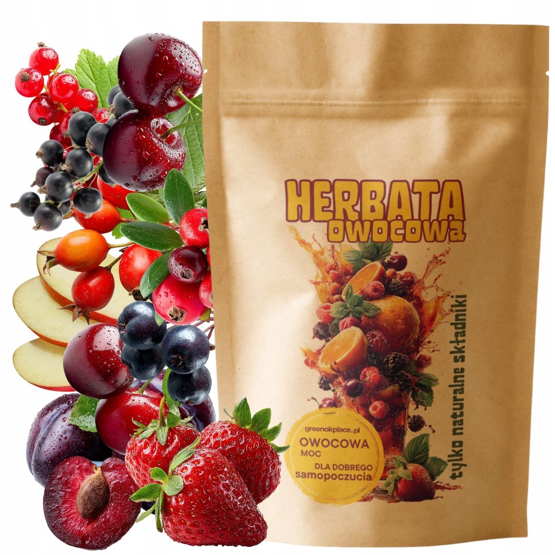 Herbata owocowa15 Skarbów Polski 1000g owoce liofilizowane naturalna Jakość