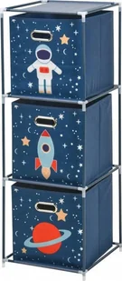 Storage Solutions Regał na zabawki z pojemnikami Misja kosmiczna, 35 x 35 x 102 cm - Pojemniki na zabawki - miniaturka - grafika 1