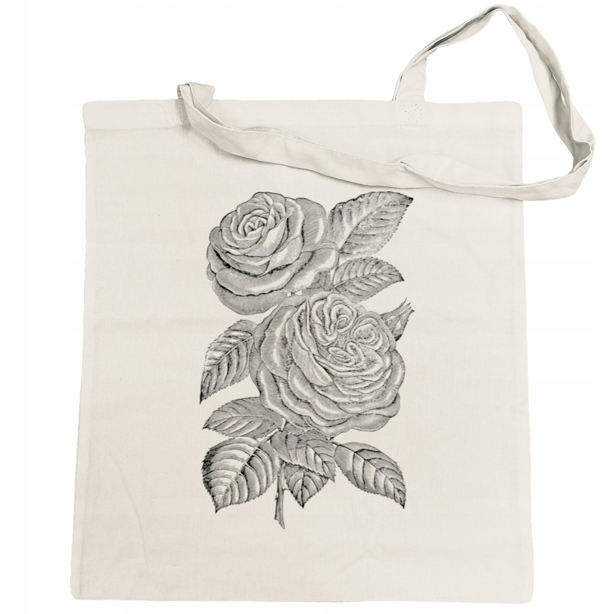 Torba na zakupy nadruk kwiaty RÓŻE
