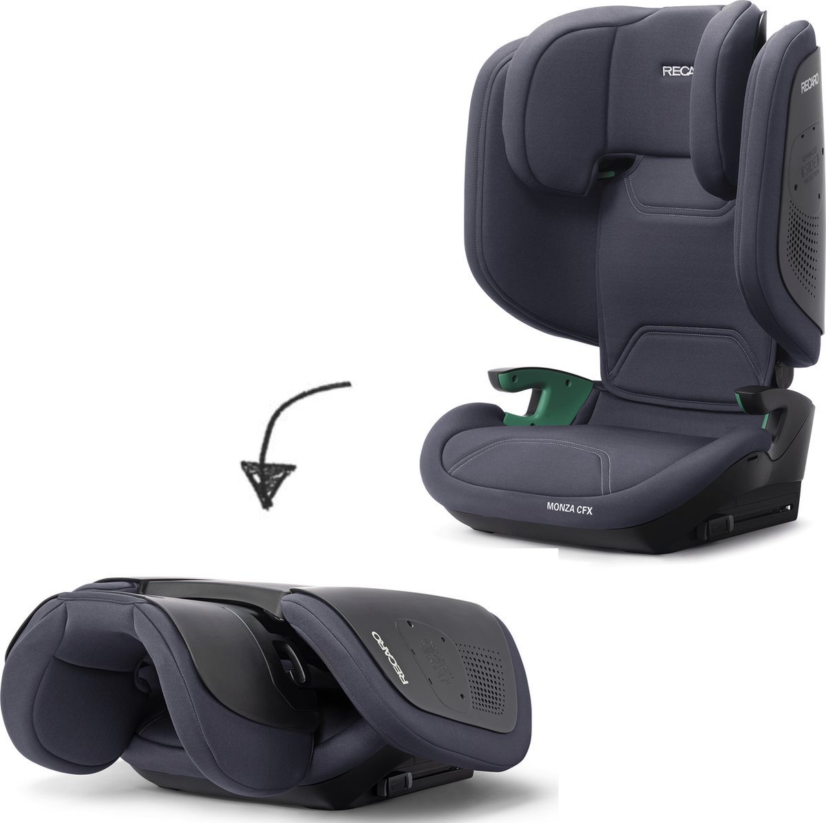 Recaro Fotelik samochodowy Monza CFX - rozmiar I - kolor Montreal Grey - idealny fotelik samochodowy w podróży i na wakacjach