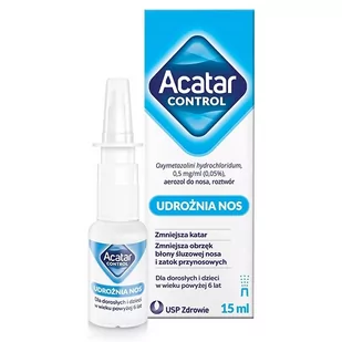 Acatar Control 0,5mg/ml aerozol do nosa 15ml - Przeziębienie i grypa - miniaturka - grafika 1