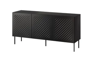 Cama Komoda SIENA 150,5x40x75 czarny mat - Komody - miniaturka - grafika 1