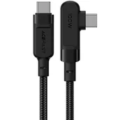 Kable USB - Acefast kątowy kabel USB Typ C - USB Typ C 2m, 100W (20V/5A) czarny (C5-03 Black) C5-03-C-C black - miniaturka - grafika 1