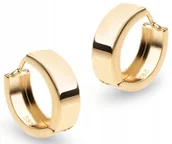 Kolczyki - BOGATE ZŁOTE OKRĄGŁE KOLCZYKI OPONKI 8KT 333 - miniaturka - grafika 1