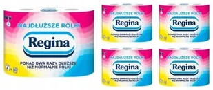 Papier toaletowy Regina Najdłuższe Rolki 2 warstwy (4 rolki) x 5 opakowań - Papier toaletowy - miniaturka - grafika 1