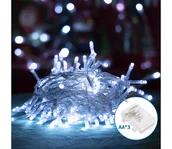 Lampy ogrodowe - Aigostar - LED Zewnętrzny łańcuch bożonarodzeniowy 100xLED/8 funkcji 10,3m IP44 zimna biel - miniaturka - grafika 1