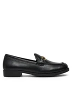 Półbuty damskie - LOVE MOSCHINO Loafersy JA10012G1MIA0000 Czarny - miniaturka - grafika 1