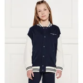 Kurtki i płaszcze dla dziewczynek - Tommy Hilfiger Kurtka bomber | Oversize fit - miniaturka - grafika 1