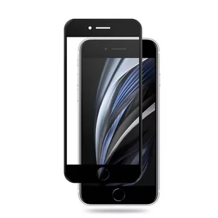 Crong 7D Nano Flexible Glass - Szkło hybrydowe 9H na cały ekran iPhone SE (2022/2020) / 8 / 7 (Black) - Szkła hartowane na telefon - miniaturka - grafika 2