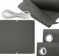 Hamaki - kontrast Osłona balkonowa balkon taras płot 0,8X5m szara - miniaturka - grafika 1