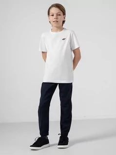 Odzież sportowa dziecięca - Spodnie casual joggery chłopięce - 4F - grafika 1