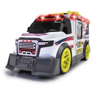 DICKIE A.S Ambulans 35,5 cm światło i dźwięk SŁUCHAWKI GRATIS - Samochody i pojazdy dla dzieci - miniaturka - grafika 5