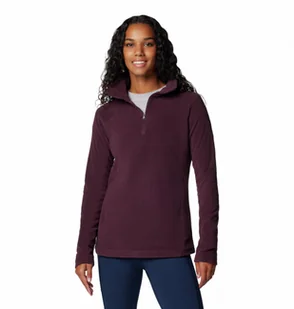 Damski polar nierozpinany bez kaptura Columbia Glacial IV Half Zip - fioletowy - COLUMBIA - Koszulki sportowe damskie - miniaturka - grafika 1