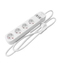Listwy zasilające - Listwa zasilająca Tesla 4 gniazda 2 m biała (TSL-SPL-SPS300) - miniaturka - grafika 1