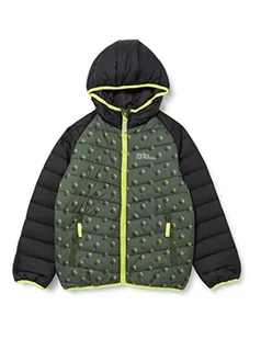 Jack Wolfskin Chłopięca kurtka z nadrukiem, Thyme Green All Over, 104 - Kurtki i płaszcze dla chłopców - miniaturka - grafika 1