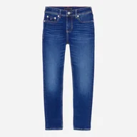 Spodnie i spodenki dla chłopców - Jeansy regular fit młodzieżowe chłopięce Tommy Hilfiger KB0KB08465-1A8 140 cm Niebieskie (8720644796504) - miniaturka - grafika 1