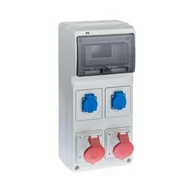 Rozdzielnie elektryczne - Tarel ELEKTRO - PLAST siłowa RS 1 / 8 6242 - 00 / 2 X 2P + Z 2 X 3P + N + Z 32A ELEKTRO - PLAST - miniaturka - grafika 1