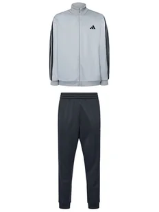 adidas Dres Basic 3-Stripes JI8876 Szary Regular Fit - Dresy męskie - miniaturka - grafika 1