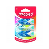 Gumka Mini Cute Pyramid 3szt. mix MAPED - Przybory szkolne - miniaturka - grafika 1