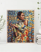 Malowanie po numerach - Malowanie po numerach, Zagraniczna kobieta - miniaturka - grafika 1