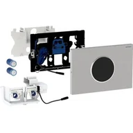 Przyciski spłukujące - Geberit Sigma10 zestaw uruchamiający WC elektroniczny zasilanie bateryjne stal nierdzewna/ polerowana/szczotkowana 115.909.SN.6 - miniaturka - grafika 1