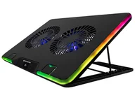 Podkładki chłodzące pod laptopa - Tracer GameZone Snowman 17.3'' RGB czarny TRASTA47590 TRASTA47590 - miniaturka - grafika 1