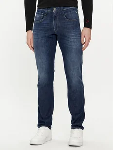Replay Jeansy M914J.000.785 Granatowy Slim Fit - Spodnie męskie - miniaturka - grafika 1