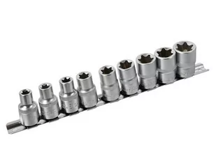 10el.kpl.nasadek torx E10-24,1/2"na listwie - Zestawy narzędziowe - miniaturka - grafika 1