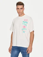 Koszulki męskie - Replay T-Shirt MMG334.000.23454 Biały Oversize - miniaturka - grafika 1