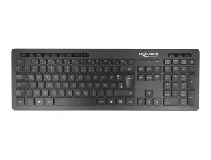 DeLOCK 12004 klawiatura USB QWERTZ Niemiecki Czarny 12004 - Klawiatury - miniaturka - grafika 1