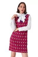 Sukienki - Trendyol Damska mini zmiana, regularna sukienka z dzianiny, Fioletowy, M - miniaturka - grafika 1