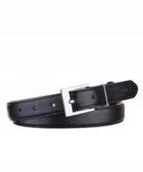 Paski - Pasek Damski Do Spodni Skórzany Skóra Naturalna PUCCINI Czarny PAD205S 1 - miniaturka - grafika 1